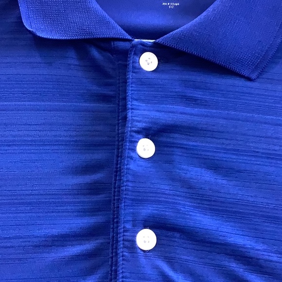 Men’s 42-44 Large blue sports shirt.  See measurements.  Bundle price listed. - Picture 7 of 7